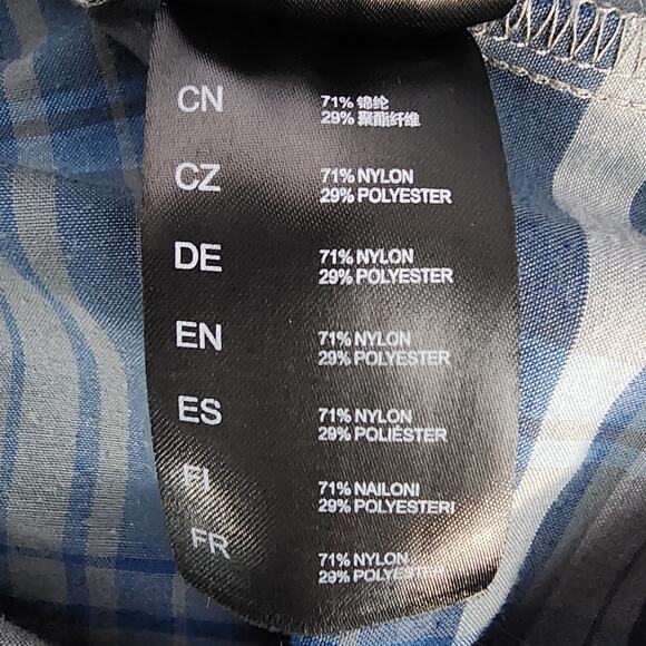 Kuhl Blue and Gray Plaid Short Sleeve Button Up Collared Shirt | Men's Small - Picture 13 of 13